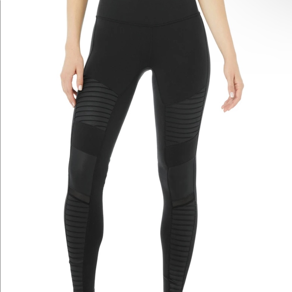 Alo Yoga Moto Leggings BLACK